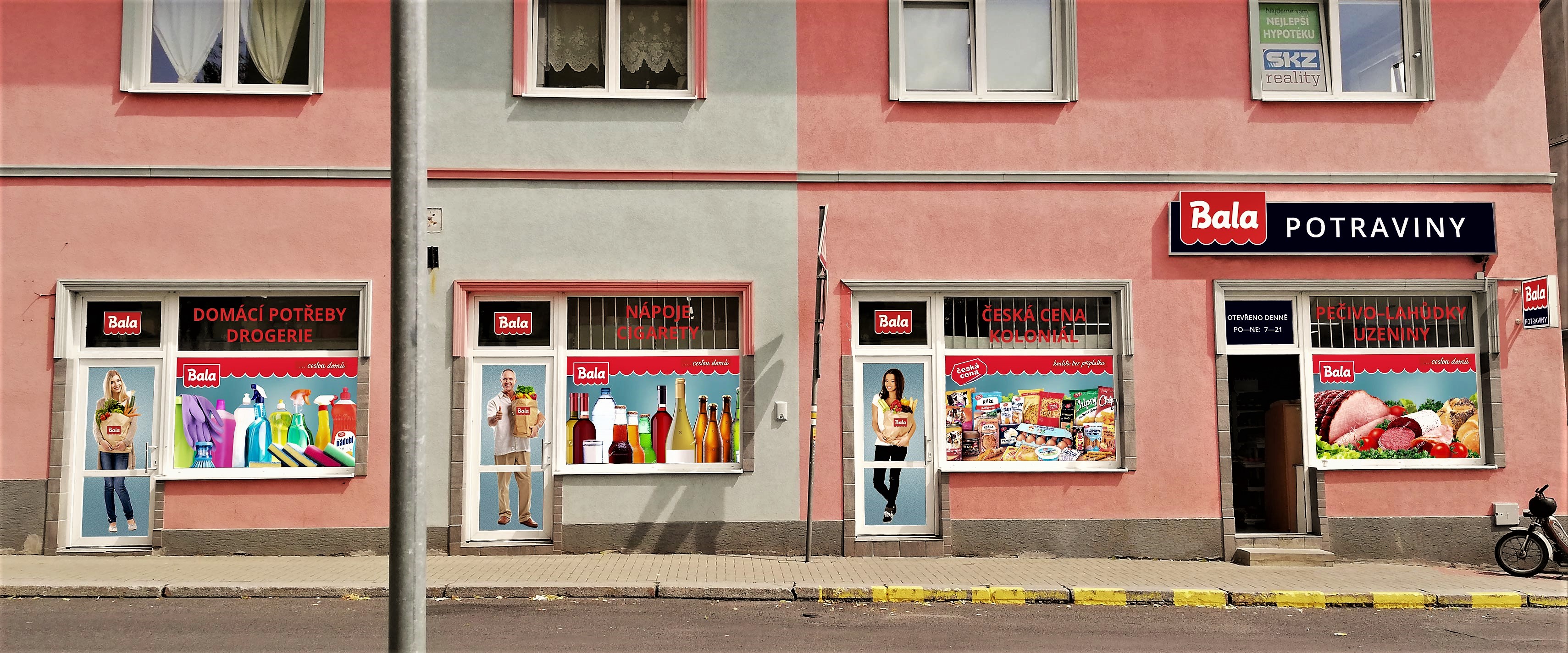 Vizualizace kamenné prodejny v Rumburku